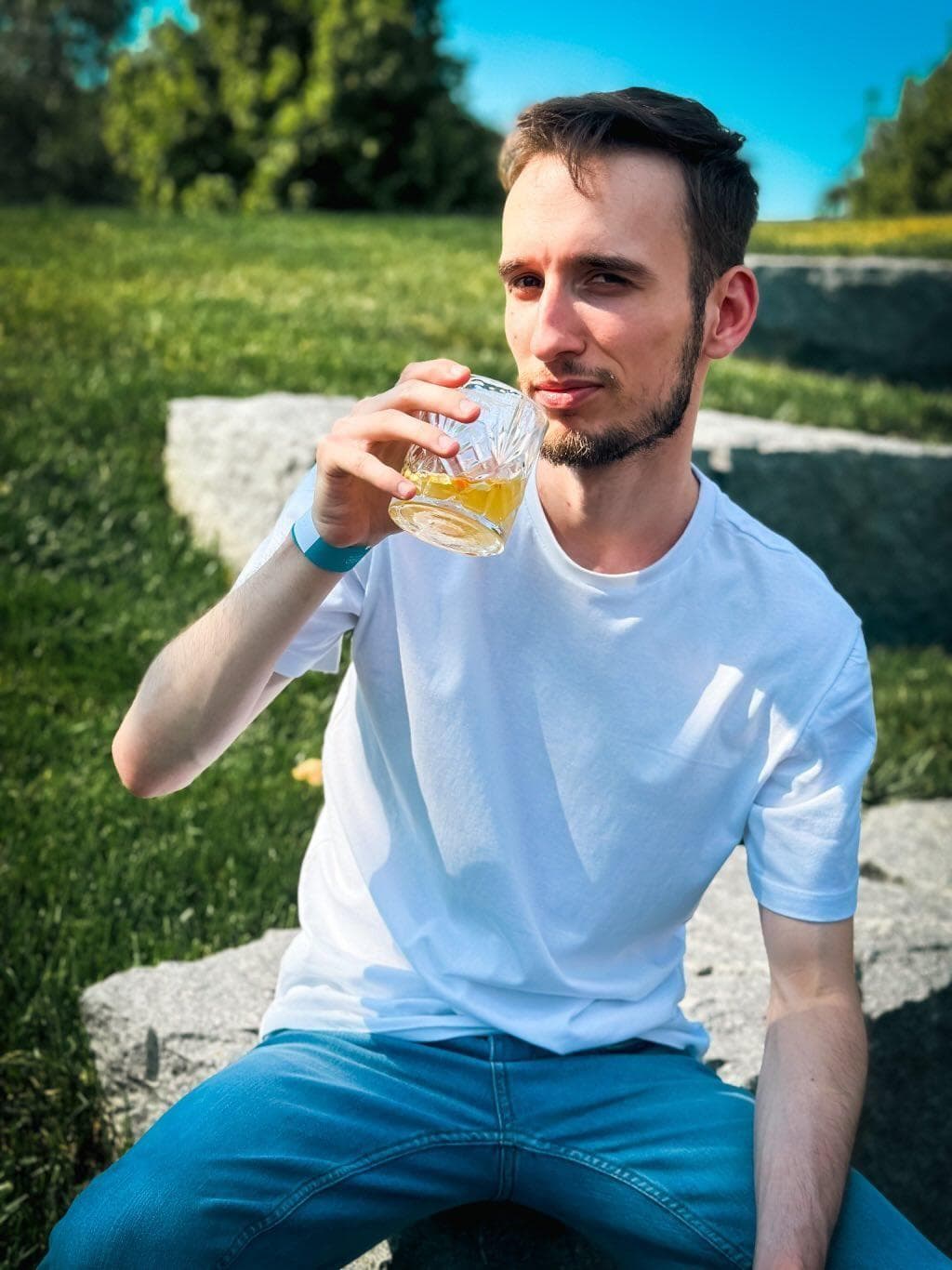 Whisky în parc